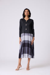Kasey Overlay Dress - Monochrome